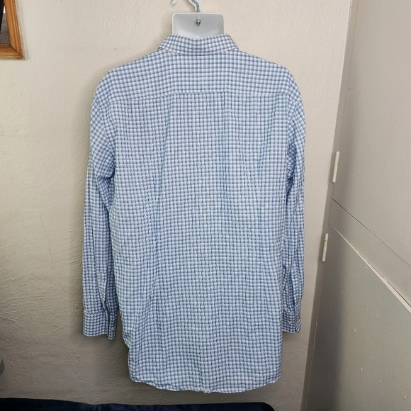 Hugo Boss Sharp Fit Long Sleeve Button Down Shirt Men Size 17 - Picture 4 of 10